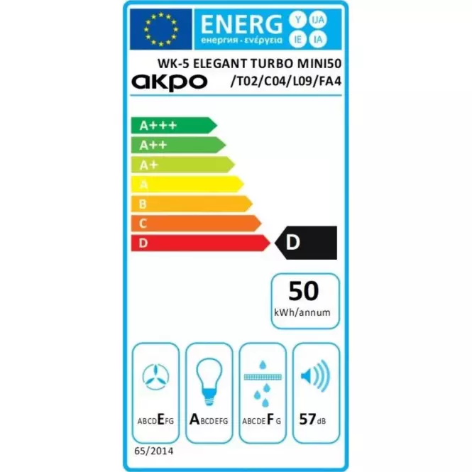 Digestor WK-5 Elegant Mini Turbo 50CM čierna,5