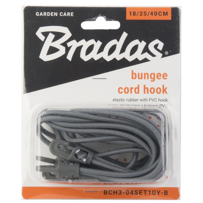Gumová sada s hákom, hák PVC BUNGEE CORD 18cm / 25cm / 40cm