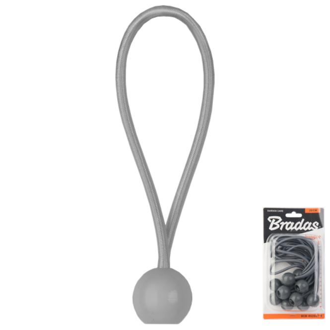 Gumová sada s guľkou, BUNGEE CORD BALL 10ks x 15 cm