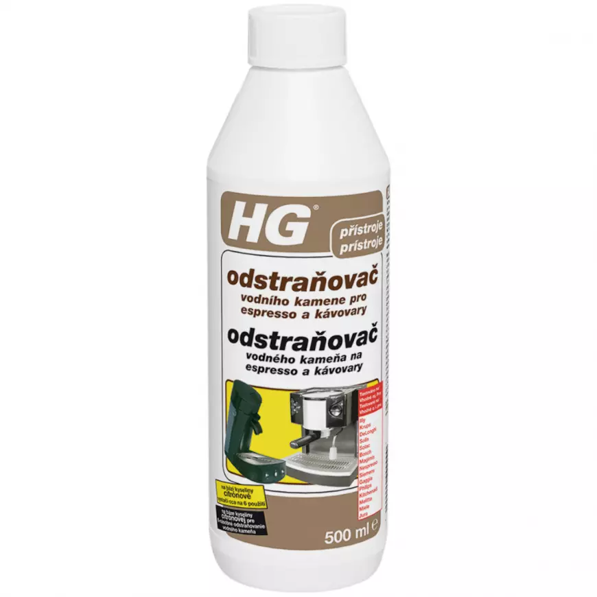HG Odstraňovač vodného kameňa na espresso 500ml