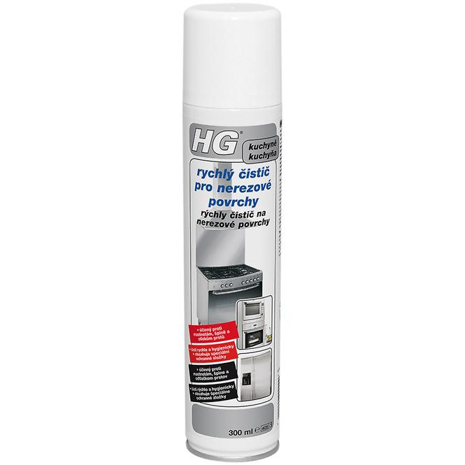 HG Rýchly čistič na nerezové povrchy 300ml