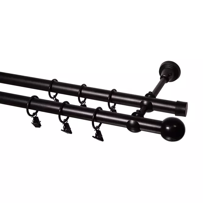 Garniža II Promo FI 19 čierna 220cm guľa