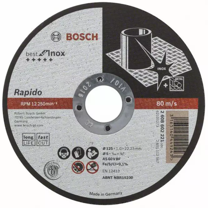 Bosch Kovový rezací kotúč Best for Inox 125x22,23 mm