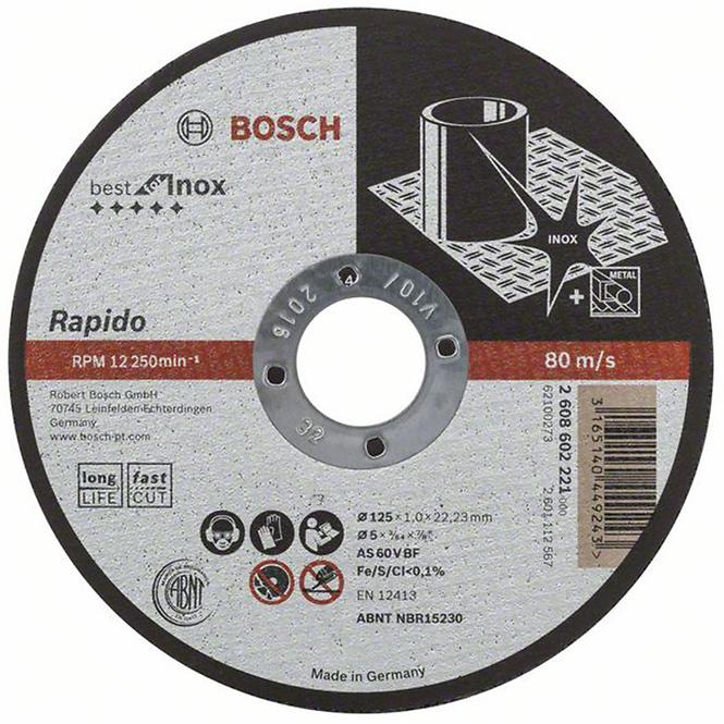 Bosch Kovový rezací kotúč Best for Inox 125x22,23 mm