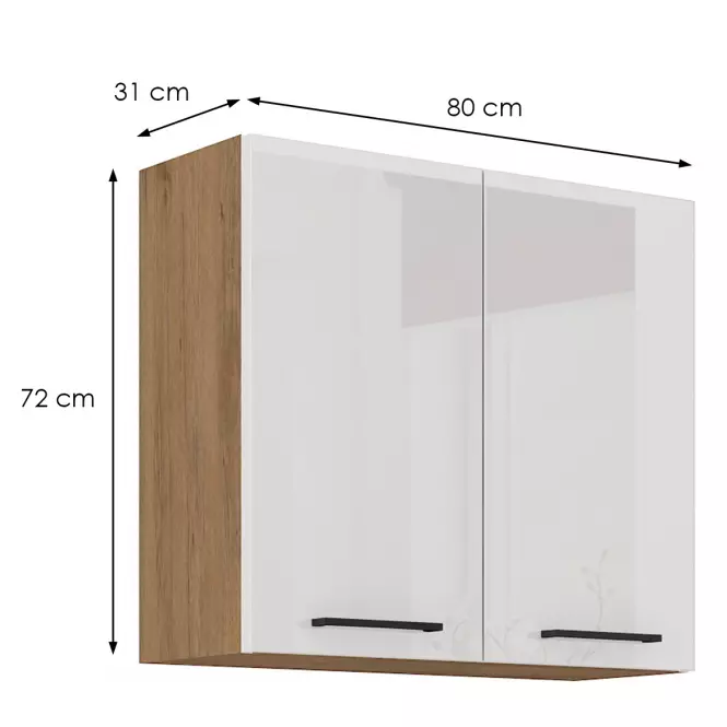 Skrinka do kuchyne Vigo biela 80G-2F