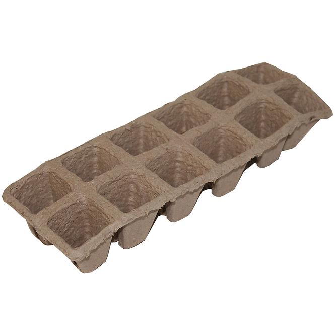 Kvetináč rašelinový 2x6 (12 téglikov) / 28x9x5cm SH-S03