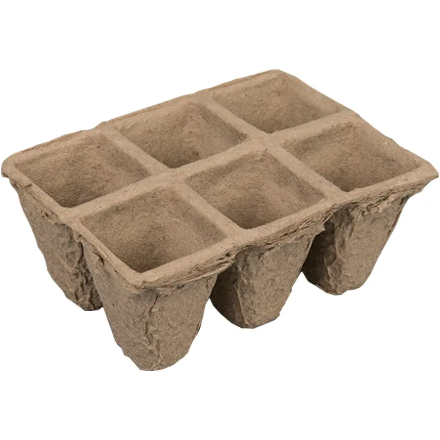 Kvetináč rašelinový 2x3(6 téglikov) /11.7x8.5 cm SH-S10