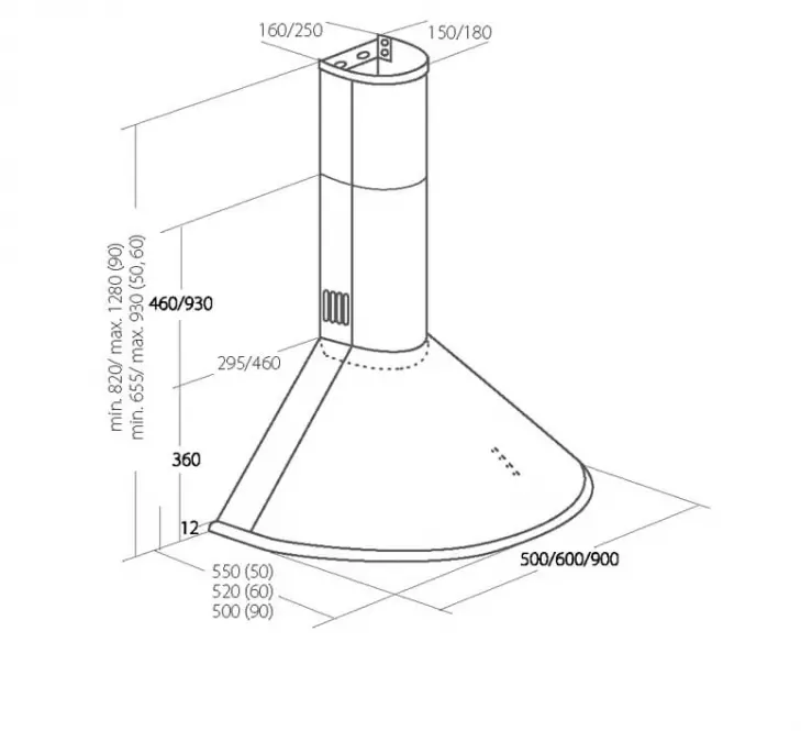 Digestor WK-4 Dandys 60 Inox,6