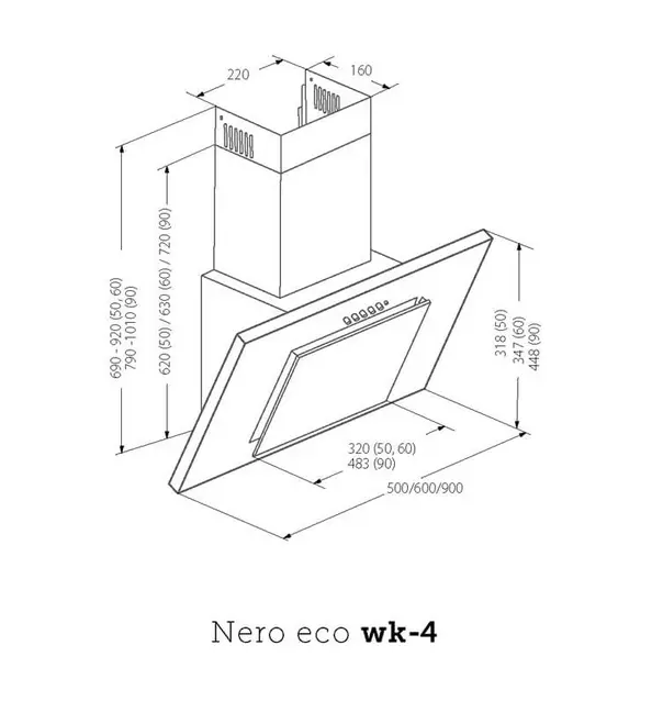 Digestor WK-4 Nero 50 čierny