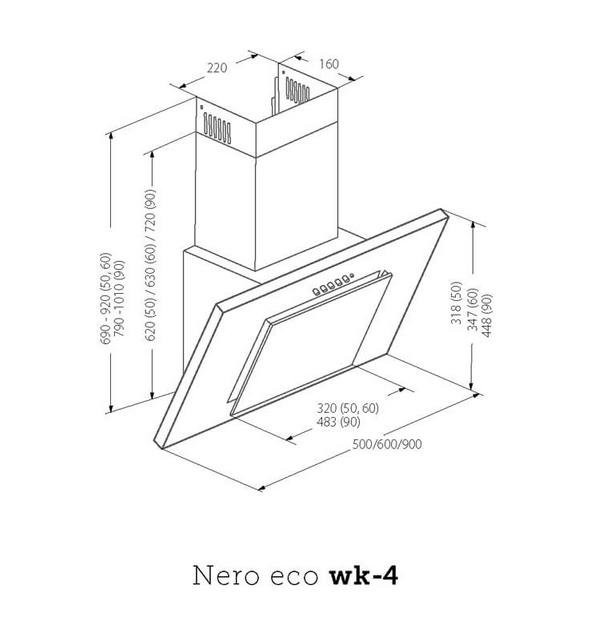 Digestor WK-4 Nero 50 čierny