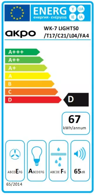 Digestor WK-7 light 50 inox,8