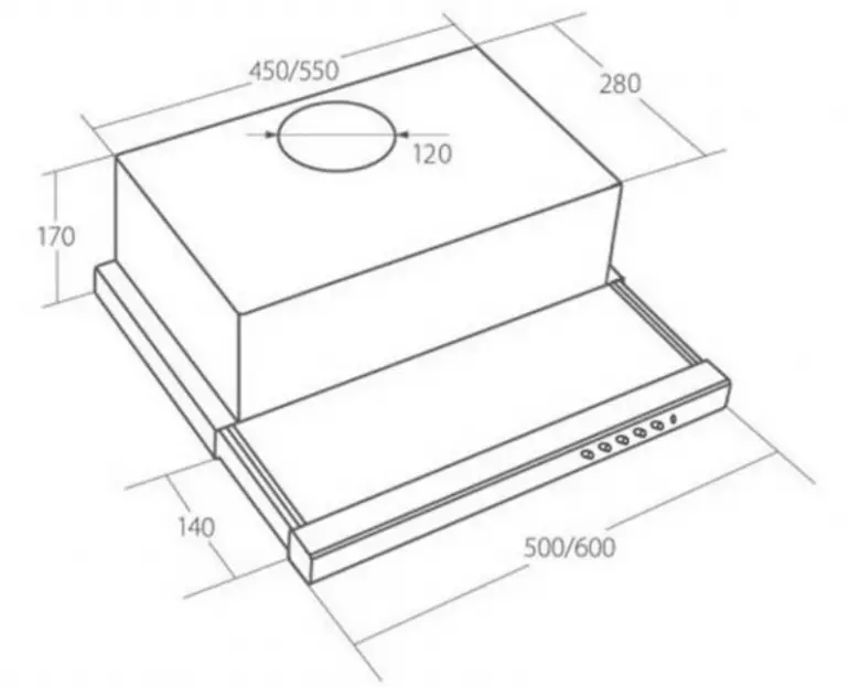Digestor WK-7 light 60 inox,7