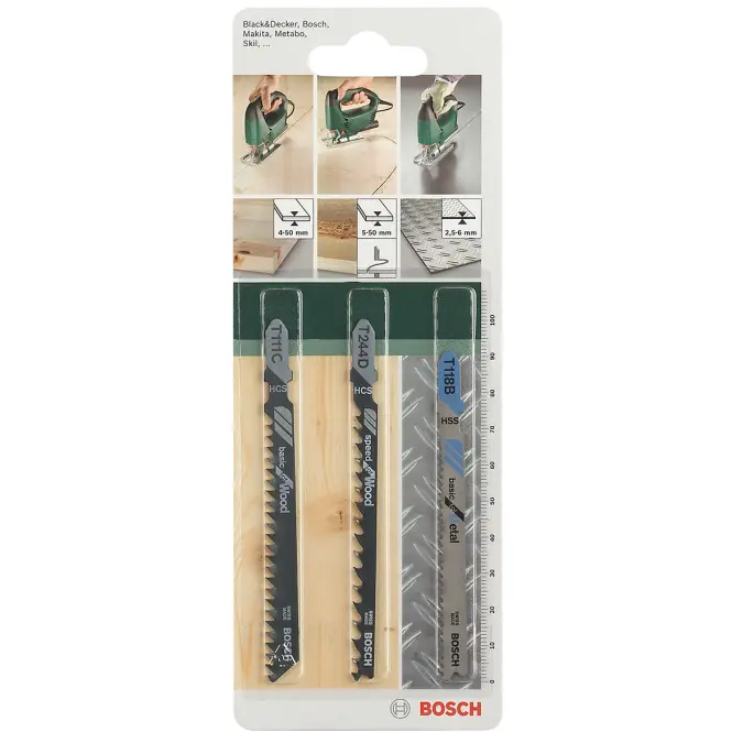 BOSCH Súprava pílových listov 3 ks,2