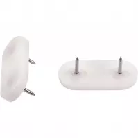 Nabíjacie plastové podložky biele 45x20 mm