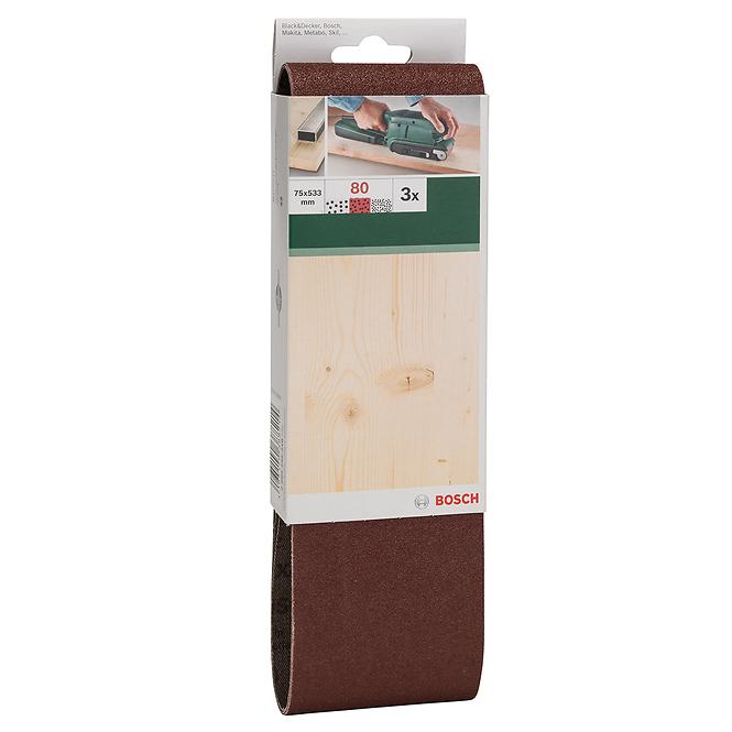 BOSCH  Brúsny pás 75x533 mm, G40, drevo