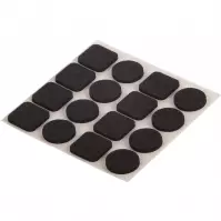 Podložky plstené čierne 20x20 mm a 20 mm