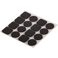 Podložky plstené čierne 20x20 mm a 20 mm