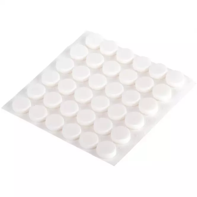 Nárazníky samolepiace biele 10 mm 36 ks
