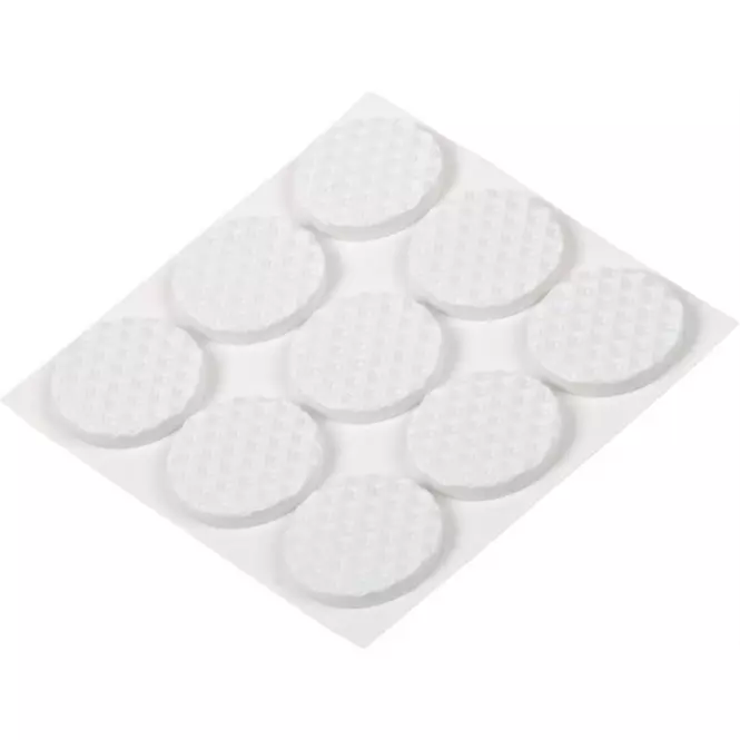 Podložky pod nábytok samolepiace  biele 21 mm 9 ks