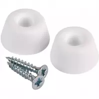 Tlmiace zarážky biele 21 mm