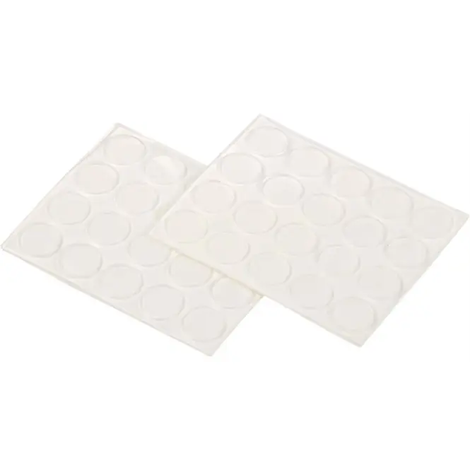 Priehľadné tlmiace dorazy, výška 1 mm, priemer 10 mm 40 ks