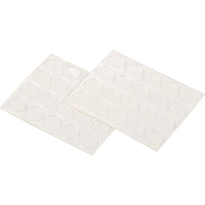 Priehľadné tlmiace dorazy, výška 1 mm, priemer 10 mm 40 ks