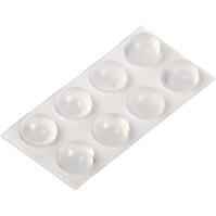 Priehľadné tlmiace dorazy, výška 7,8 mm priemer 16 mm 8 ks