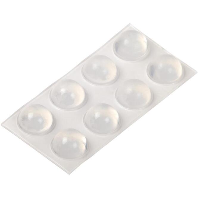Priehľadné tlmiace dorazy, výška 7,8 mm priemer 16 mm 8 ks