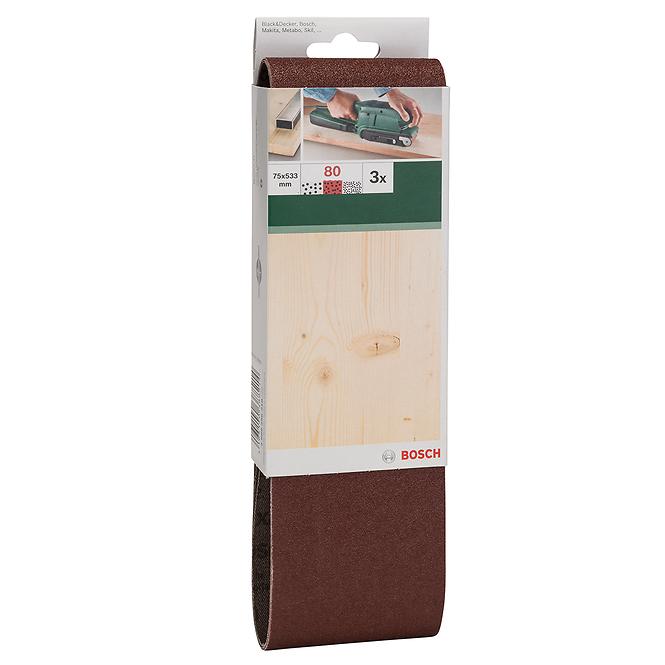 BOSCH Brúsny pás 75x533, G60, drevo