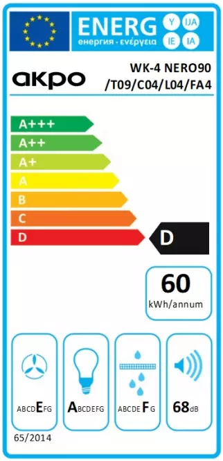 Digestor WK-4 Nero 90 čierny