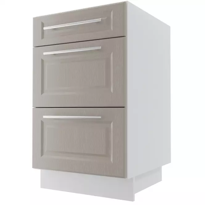 Kuchynská skrinka Emporium d3m/50 grey stone/kor.biela