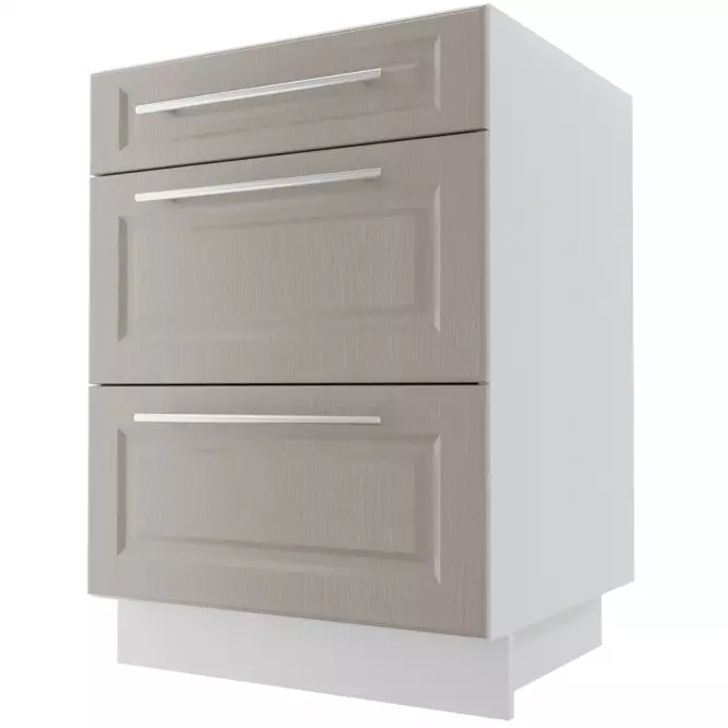 Kuchynská skrinka Emporium d3m/60 grey stone/kor.biela