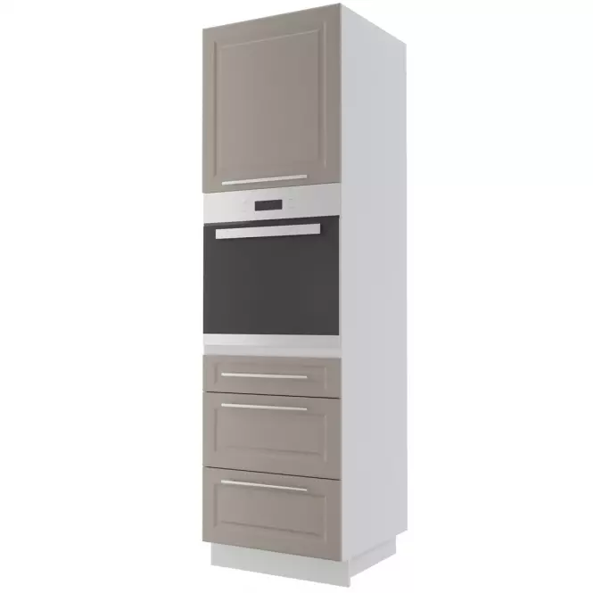 Kuchynská skrinka Emporium d14ru/3m grey stone/kor.biela
