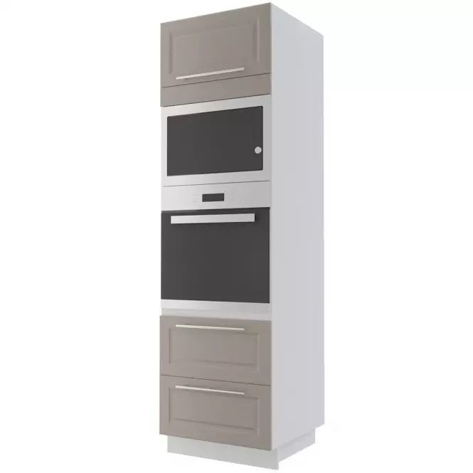 Kuchynská skrinka Emporium d14ru/2e- 286 grey stone/kor.biela