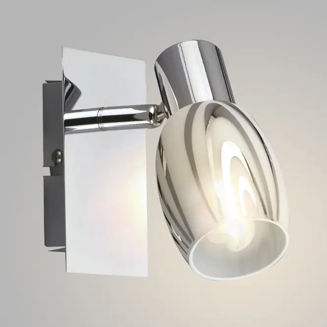 Nástenná lampa HL 790N  chróm K1,2
