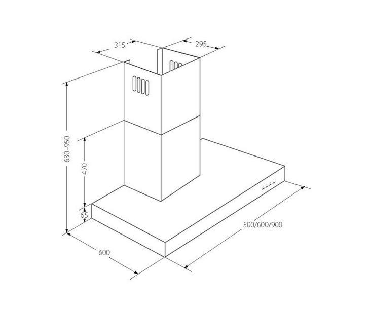 Digestor WK-9 Feniks Glass 60 čierna