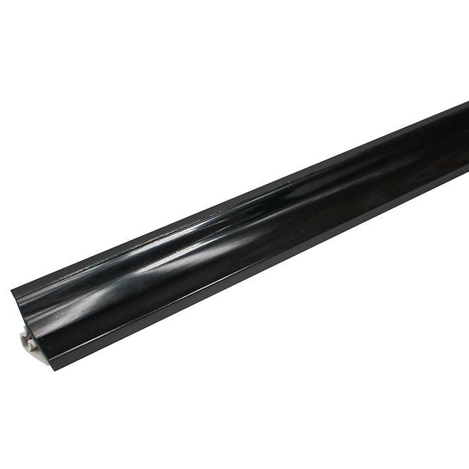 Lišta ku kuchynskej doske 3 m 20x20 – čierna lesklá  LWS-056 P