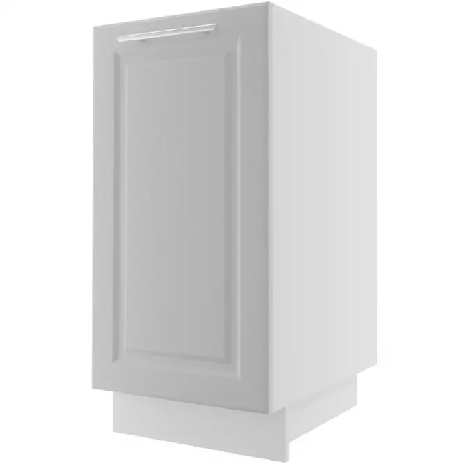 Kuchynská skrinka Emporium D1D/40 light grey stone/biela