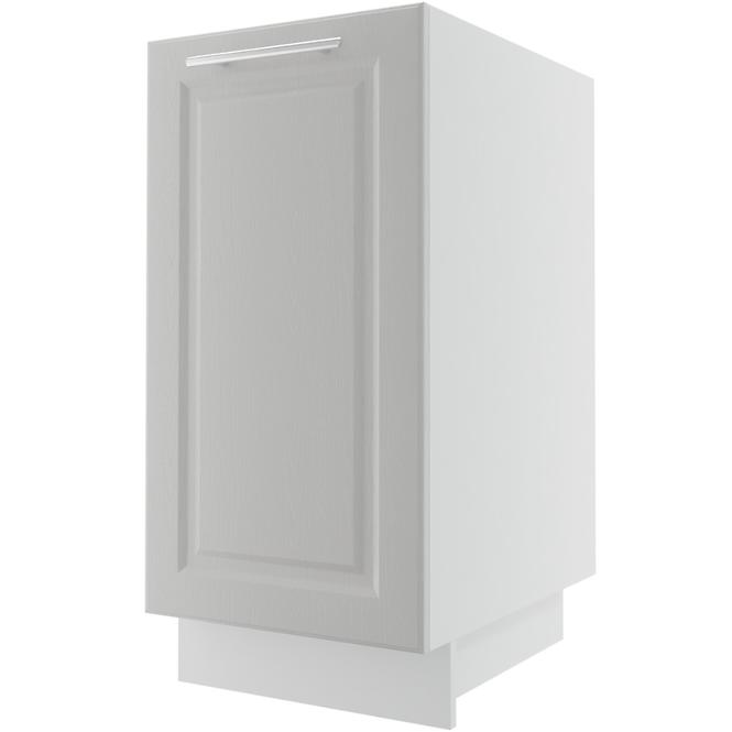 Kuchynská skrinka Emporium D1D/40 light grey stone/biela