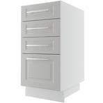 Kuchynská skrinka Emporium D4M/40 light grey stone/biela