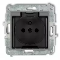 Zásuvka hermeticky sivy mat 27MGPB-1ZDP mini
