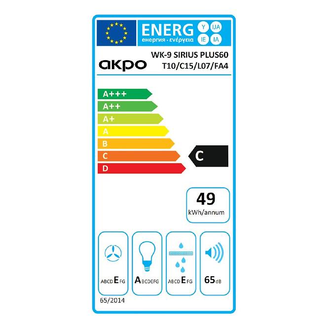 Digestor WK-9 Sirius Plus 60 čierna