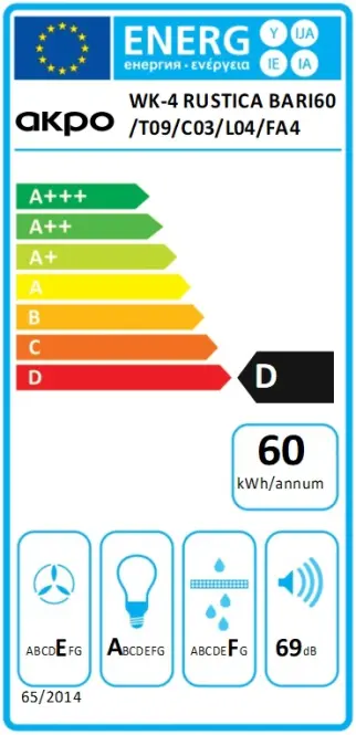 Digestor WK-4 Rustica Bari 60,6