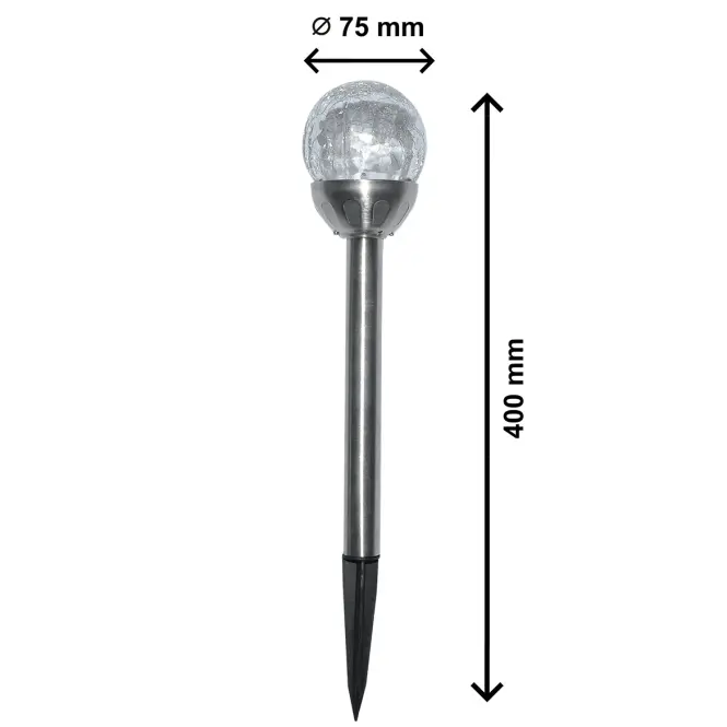 Solárna LED lampa 2 guľa 11,3