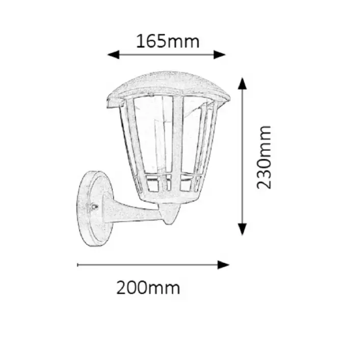 Záhradné nástenné svietidlo Sorrento 8126 LED 8W KG1
