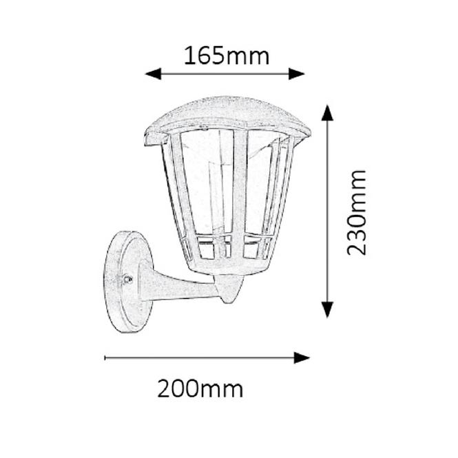 Záhradné nástenné svietidlo Sorrento 8126 LED 8W KG1