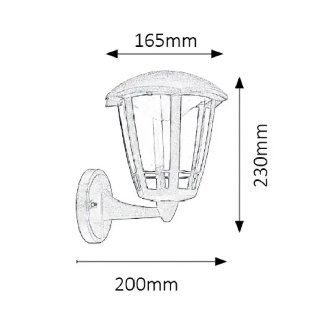 Záhradné nástenné svietidlo Sorrento 8126 LED 8W KG1,3