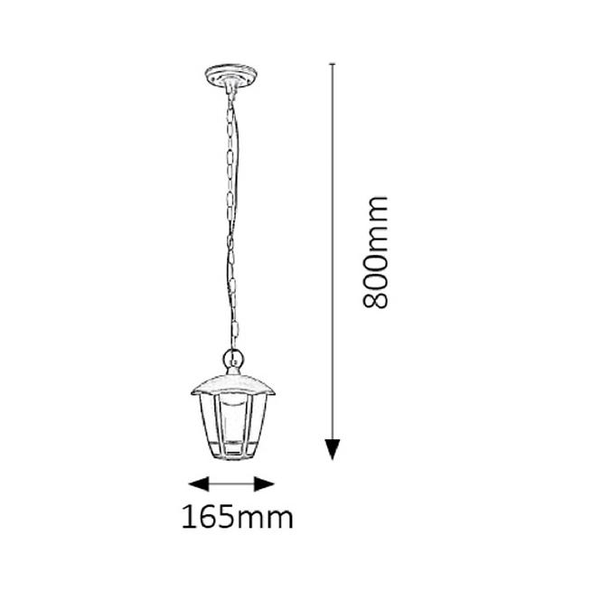 Záhradné svietidlo Sorrento 8128 LED 8w Lw1