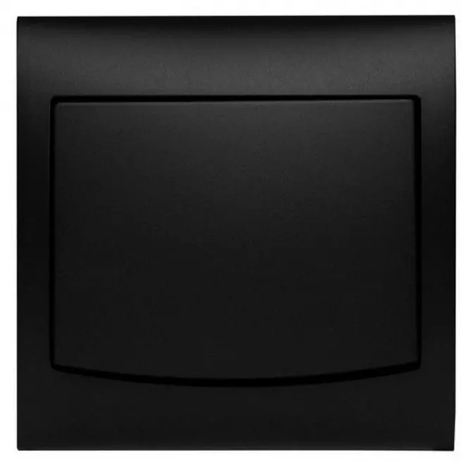 Vypínač jednopólový čierny mat  LP-1V