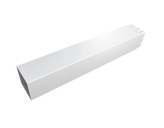 Rúra 50 cm biela